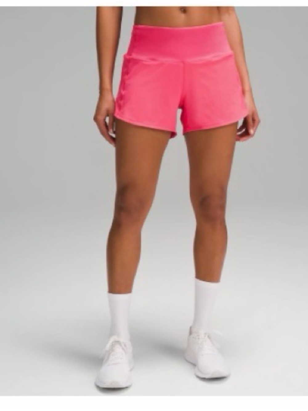 Lululemon Speed Up High-Rise Lined Short 4" in Glaze pink